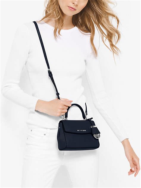 New MICHAEL MICHAEL KORS ava small Saffiano leather 